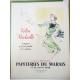 Ancienne publicité originale couleur Papeteries du Marais  Illustration de Pierre Pagès 1952