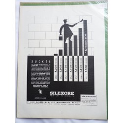Ancienne publicité originale noir & blanc pour la peinture Silexore 1952