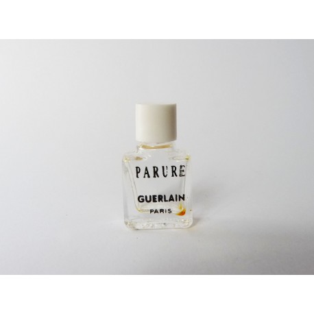Miniature de parfum Parure de Guerlain bouchon blanc