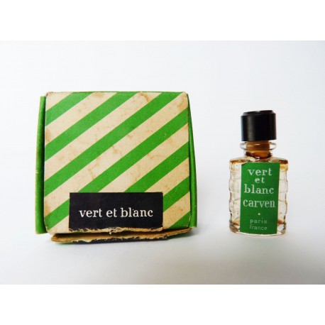 Miniature ancienne Vert et Blanc de Carven