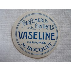 Etiquette ronde Vaseline parfumée au bouquet