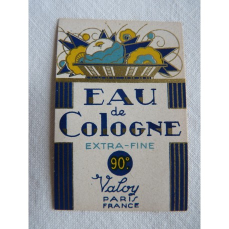 Etiquette Eau de Cologne Extra Fine de Valoy