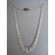 Elegant collier de perles de verre multifacettes