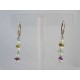 Boucles d'oreilles en perles et pierres