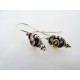 Boucles d'oreilles en argent et pierres