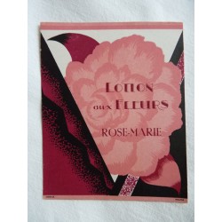 Etiquette Lotion aux fleurs Rose-Marie