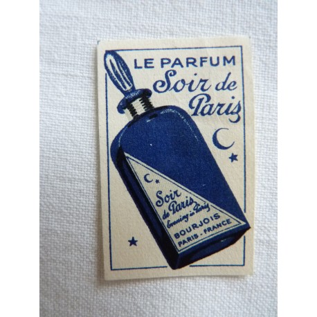 Etiquette Le parfum Soir de Paris de Bourjois