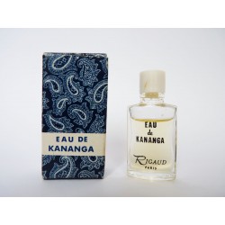 Ancienne miniature de parfum Eau de Kananga de Rigaud