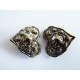 Boucles d'oreilles clips vintage coeurs