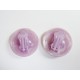 Boucles d'oreilles clips vintage violets