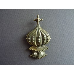 Ancienne broche pagode en métal