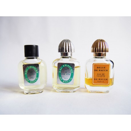 Lot de 3 miniatures de parfum De Rauch