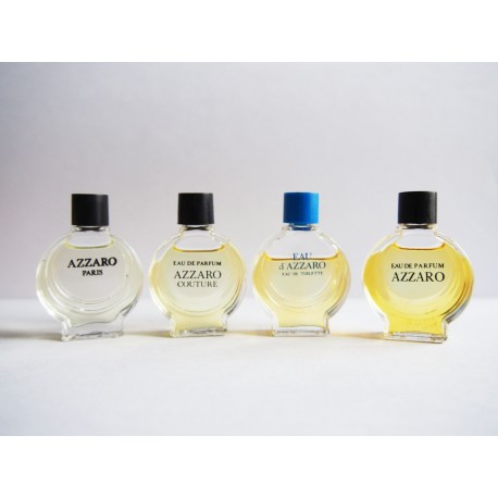 Lot de 4 miniatures de parfum Azzaro