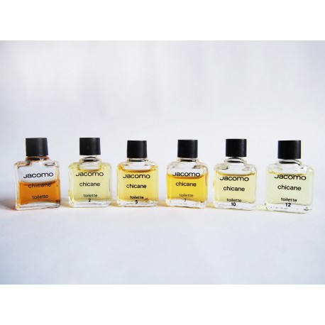 Lot de 6 miniatures de parfum Chicane de Jacomo