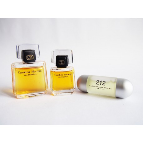 Lot de 3 miniatures de parfum Carolina Herrera