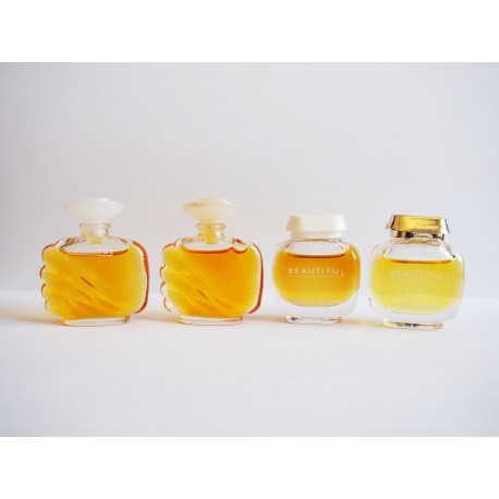 Lot de 4 miniatures de parfum Beautiful de Estée Lauder