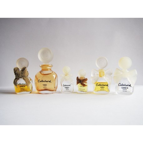 Lot de 6 miniatures de parfum Cabochard de Grès