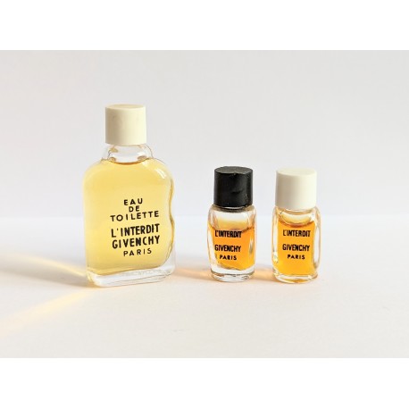 Lot de 3 miniatures de parfum L'Interdit de Givenchy