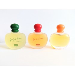 Lot de 3 miniatures de parfum Que je t'aime de Johnny Hallyday