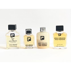Lot de 4 miniatures de parfum Paco Rabanne pour Homme