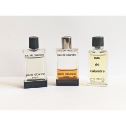 Lot de 3 miniatures de parfum Eau de Calandre de Paco Rabanne