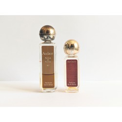 Lot de 2 miniatures de parfum Audace de Rochas