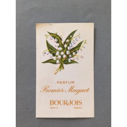 Ancienne carte parfumée Premier Muguet de Bourjois