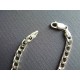 Bracelet gourmette en argent massif