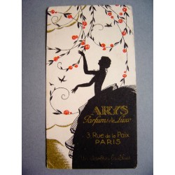 Ancienne carte parfumée Un jardin la nuit de Arys