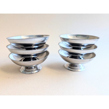 6 Coupes à glace inox