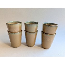 Lot de 6 gobelets en grès