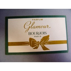Ancienne carte parfumée Glamour de Bourjois