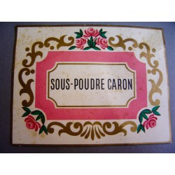 Ancienne carte parfumée Sous-poudre Caron