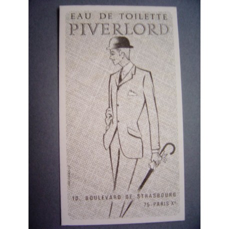 Ancienne carte parfumée Piverlord