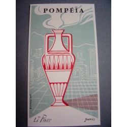 Ancienne carte parfumée Pompeïa de L.T. Piver