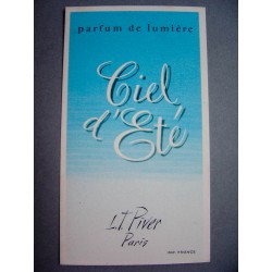 Ancienne carte parfumée Ciel d'Eté de L.T. Piver