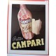 Ancienne publicité originale couleur Campari de Fisa 1950