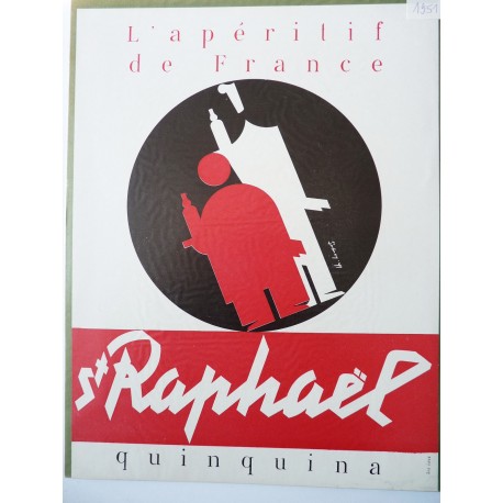 Ancienne publicité originale St Raphaël de Loupot 1951