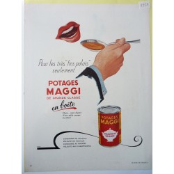 Ancienne publicité originale couleur Nescafé 1951