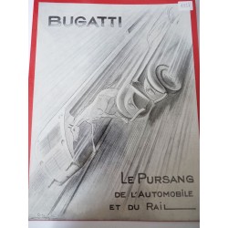 Ancienne publicité originale noir & blanc Bugatti 1937