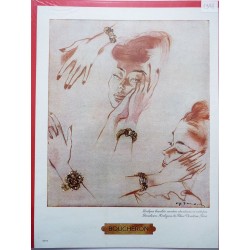 Ancienne publicité originale couleur Boucheron de Demachy 1948