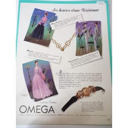 Ancienne publicité originale couleur Omega 1948