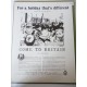 Ancienne publicité originale noir & blanc Grande Bretagne 1954