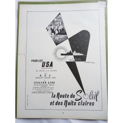 Ancienne publicité originale noir & blanc USA 1952