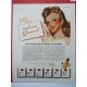 Ancienne publicité originale couleur rouge à lèvres Axelle 1949
