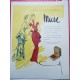 Ancienne publicité originale couleur Muse de Coty 1946