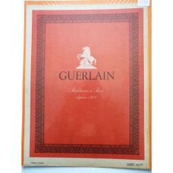 Ancienne publicité originale en bichromie pour les parfums Guerlain 1949