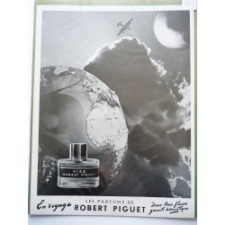 Ancienne publicité originale noir & blanc Visa de Robert Piguet 1953